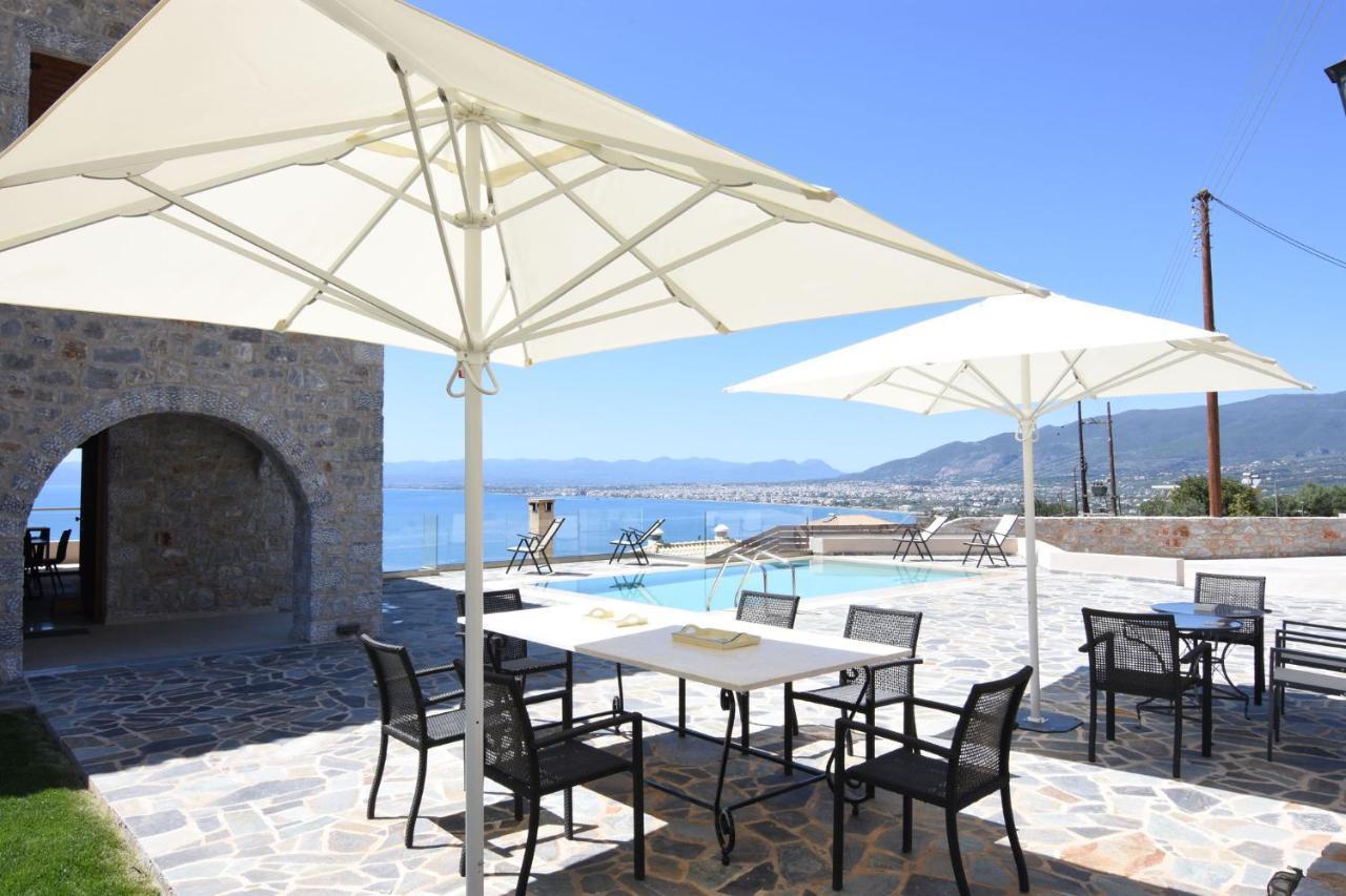 Villa Dafni - Infinite Sea Vistas With Private Pool Kalamata Exterior photo