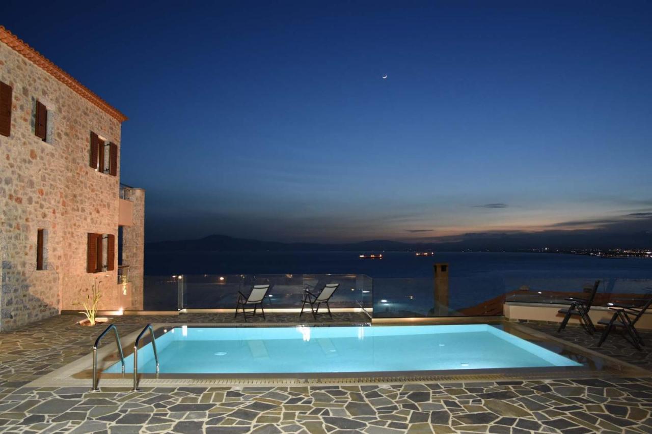 Villa Dafni - Infinite Sea Vistas With Private Pool Kalamata Exterior photo
