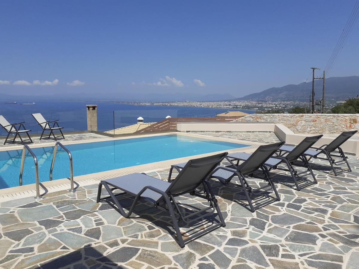 Villa Dafni - Infinite Sea Vistas With Private Pool Kalamata Exterior photo